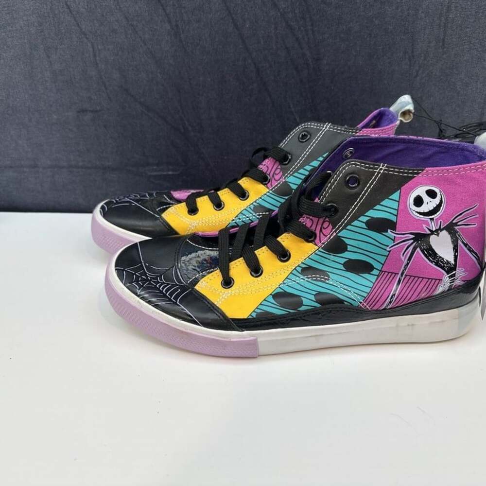 Disney Nightmare Before Christmas Women’s High Top Sneakers Halloween size 10 - Picture 2 of 8